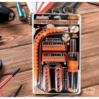 Вікрутка з набором біт та головок у блістері на 43 предмети 